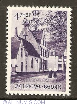 Image #1 of 4 + 2 Francs 1954 - Beguinage of Bruges
