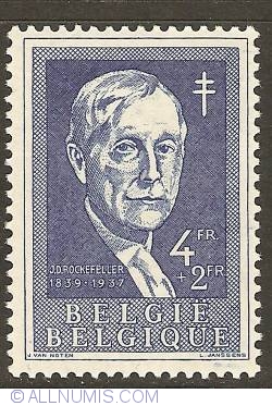 Image #1 of 4 + 2 Francs 1955 - John Davison Rockefeller