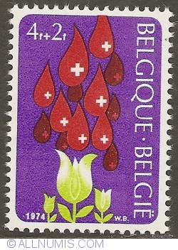 4 + 2 Francs 1974 - Red Cross