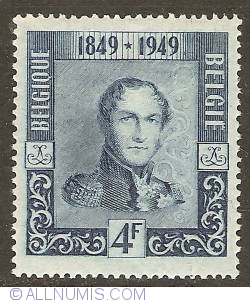 4 Francs 1949 - Centenary of First Stamp