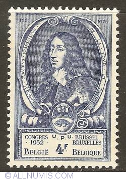 Image #1 of 4 Francs 1952 - Lamoral II Claudius Franz of Thurn and Taxis