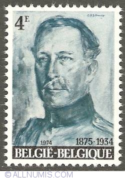 Image #1 of 4 Francs 1974 - 40th Anniversary of Death of King Albert I