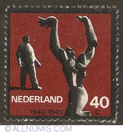 40 Cent 1965 - Ossip Zadkine - Destroyed City, Rotterdam