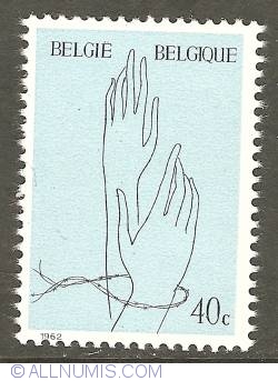 Image #1 of 40 Centimes 1962 - For the Victims of the Concentration Camps