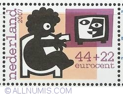 Image #1 of 44 + 22 Euro Cent 2007 - Children's Stamp