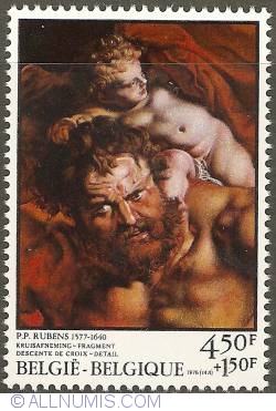 4,50 + 1,50 Francs 1976 - P.P. Rubens - The Descent from the Cross