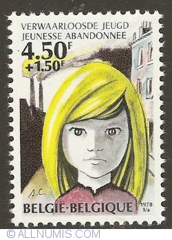 Image #1 of 4,50 + 1,50 Francs 1978 - Abandoned Youth