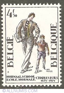Image #1 of 4,50 Francs 1975 - Normal School Charles Buls