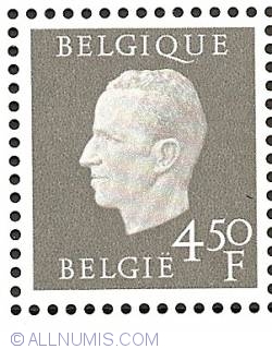 4,50 Francs 1976 - Silver Jubilee King Baudouin