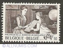 Image #1 of 4,50 Francs 1977 - Constant Cap - The Philately Lesson