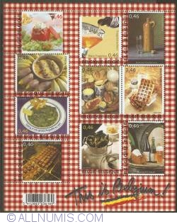 Image #1 of 4,60 Euro 2006 - Belgian Food Souvenir Sheet