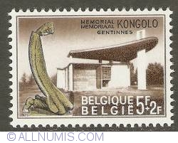 5 + 2 Francs 1967 - Chapel - Memorial Kongolo in Gentinnes