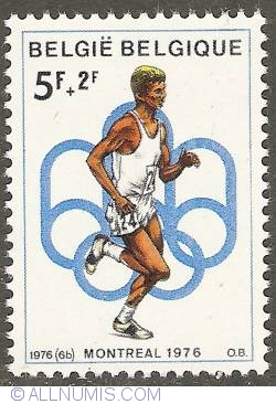Image #1 of 5 + 2 Francs 1976 - Athletics