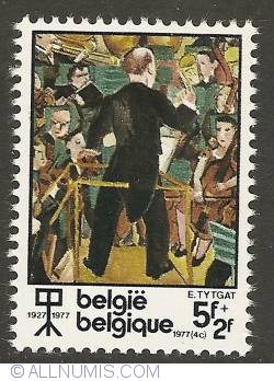 Image #1 of 5 + 2 Francs 1977 - Edgar Tytgat - The Great Musical Pyramid