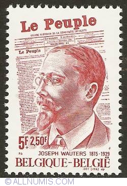 Image #1 of 5 + 2,50 Francs 1977 - Joseph Wauters