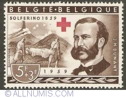 Image #1 of 5 + 3 Francs 1959 - Henri Dunant / Battle of Solferino
