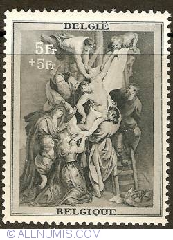 Image #1 of 5 + 5 Francs 1939 - P.P. Rubens - The Descent from the Cross