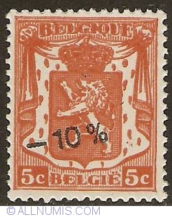 5 Centimes 1946 with overprint -10%