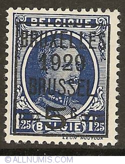 Image #1 of 5 Centimes over 1,25 Francs 1929 - King Albert I