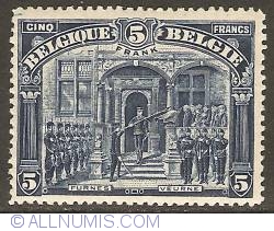 Image #1 of 5 Francs 1919 - Honor to the 7th Regiment, Furnes