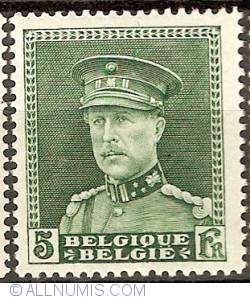 5 Franc 1931 - King Albert I in uniform