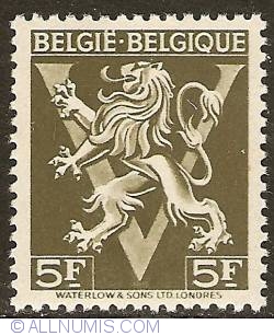 5 Francs 1944 - BELGIE-BELGIQUE