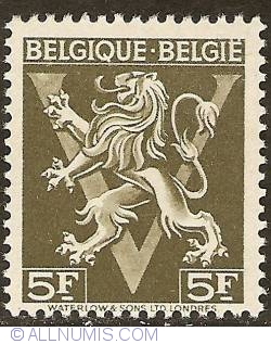 Image #1 of 5 Francs 1944 - BELGIQUE-BELGIE