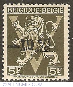 Image #1 of 5 Francs 1946 with overprint -10%