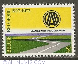 Image #1 of 5 Francs 1973 - 50th Anniversary of Flemish Automobile Organisation
