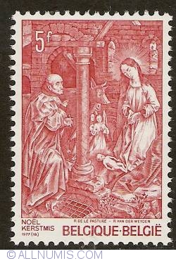 Image #1 of 5 Francs 1977 - R Van der Weyden - The Adoration of the Child