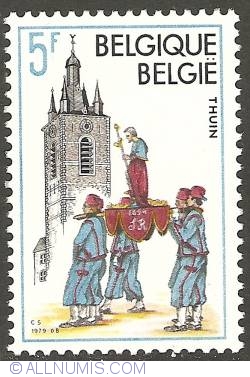 Image #1 of 5 Francs 1979 - Thuin - Belfry