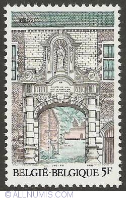 Image #1 of 5 Francs 1980 - Diest - Entrance Gate of the Beguinage
