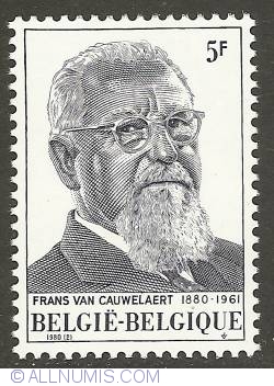 5 Francs 1980 - Frans Van Cauwelaert