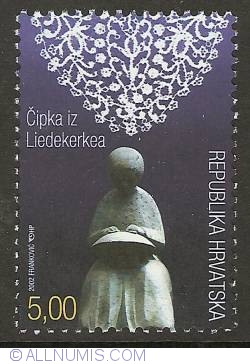 5 Kuna 2002 - Lace from Liedekerke