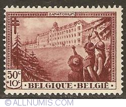 Image #1 of 50 + 10 centimes 1932 - La Hulpe - Sanatorium