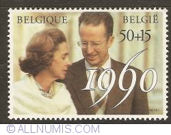 50 + 15 Francs 1990 - 30th Anniversary of Royal Marriage