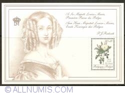 50 + 20 Francs 1990 - Roses of P.J. Redouté - Souvenir Sheet