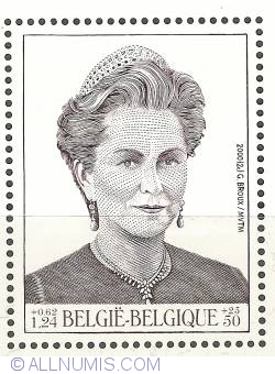 Image #1 of 50 + 25 Francs / 1,24 + 0,62 Euro 2000 - Queen Paola