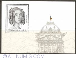 50 + 25 Francs / 1,24 + 0,62 Euro 2001 - Queen Louise-Marie Souvenir Sheet