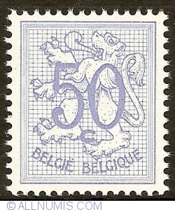 50 centimes 1957 - Heraldic Lion