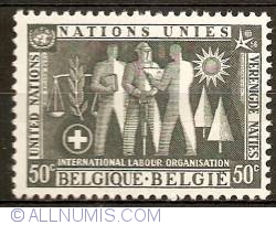 50 Centimes 1958 - UNO - International Labour Organisation