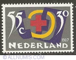 Image #1 of 55 + 30 Cent 1987 - Red Cross
