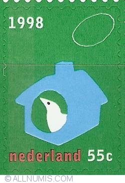 Image #1 of 55 Cent 1998 - December Stamps - Bird