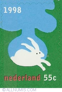 Image #1 of 55 Cent 1998 - December Stamps - Rabbit