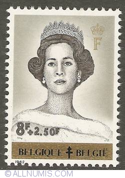 Image #1 of 6 + 2 Francs 1962 - Queen Fabiola