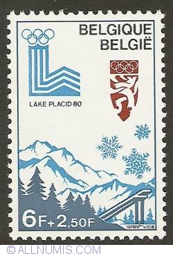 Image #1 of 6 + 2,50 Francs 1978 - Lake Placid 1980