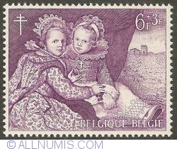 Image #1 of 6 + 3 Francs 1964 - Cornelis De Vos - 2 Children of C. De Vos