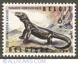 6 + 3 Francs 1965 - Komodo Dragon
