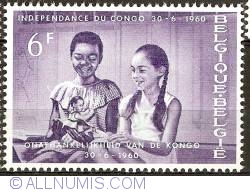Image #1 of 6 Francs 1960 - Congo independence - Friendship