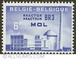 Image #1 of 6 Francs 1961 - Euratom - Nuclear Reactor BR3 Mol